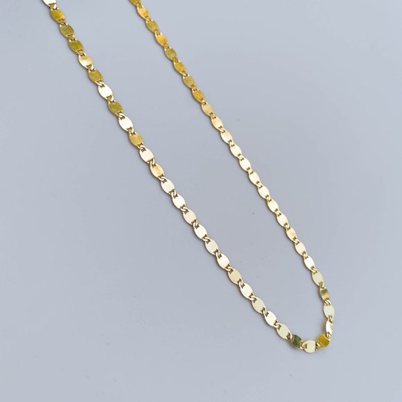 18K Gold Vermeil Disc Necklace (16" or 18") - Picture 8 of 11